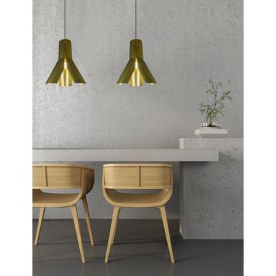 Altavola Design Origami lampa wisząca 1x40W chrom/coffee/złoty LA045/P_bronze