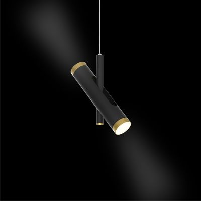 Altavola Design Lunette lampa wisząca 6x3W czarny mat/złoty LA062/P3_black