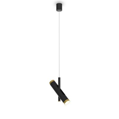 Altavola Design Lunette lampa wisząca 2x3W czarny mat/złoty LA062/P_black