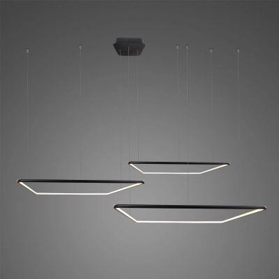 Altavola Design Ledowe Kwadraty lampa wisząca 86W czarny LA072/CO3_80_in_3k_black