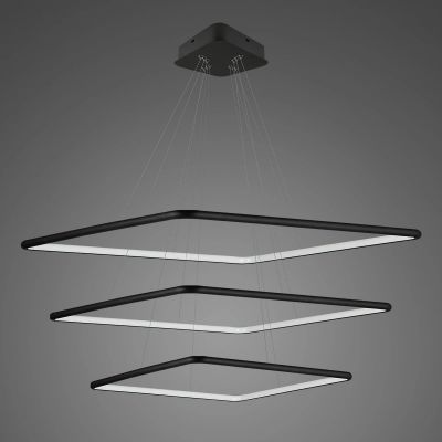 Altavola Design Ledowe Kwadraty lampa wisząca 86W czarny LA072/P_80_in_3k_black