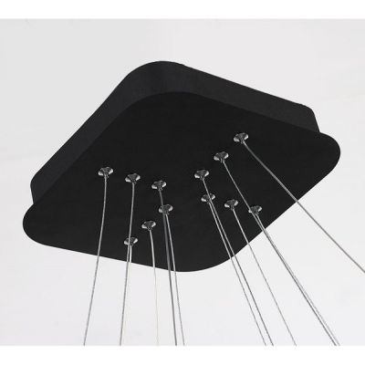 Altavola Design Ledowe Kwadraty lampa wisząca 116W czarna LA072/P_80_out_3k_black