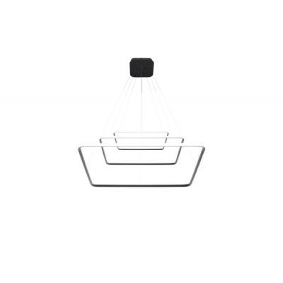 Altavola Design Ledowe Kwadraty lampa wisząca 116W czarna LA072/P_80_out_4k_black
