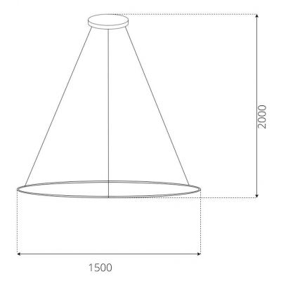 Altavola Design Led Shape lampa wisząca 1x57 W srebrna LA073/CO_150_in_3k_silver_dimm