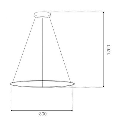 Altavola Design Led Shape lampa wisząca 1x30 W srebrna LA073/CO_80_in_3k_silver