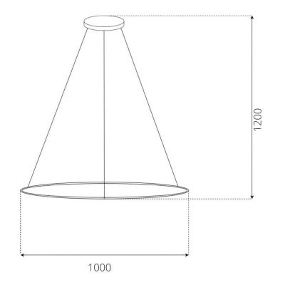 Altavola Design Led Shape lampa wisząca 1x40 W srebrna LA073/P_100_in_3k_silver_Dali