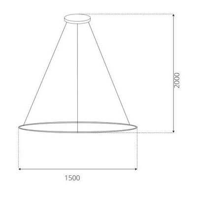 Altavola Design Led Shape lampa wisząca 1x57 W srebrna LA073/P_150_in_3k_silver