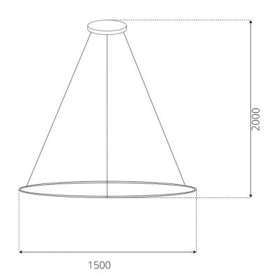 Altavola Design Led Shape lampa wisząca 1x45 W srebrna LA073/P_150_in_4k_silver_Dali