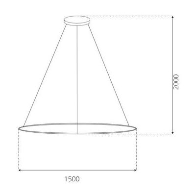 Altavola Design Led Shape lampa wisząca 1x57 W srebrna LA073/P_150_in_4k_silver