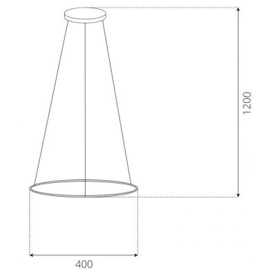 Altavola Design Led Shape lampa wisząca 1x15 W srebrna LA073/P_40_in_4k_silver_Dali