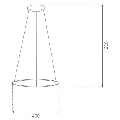 Altavola Design Led Shape lampa wisząca 1x15 W srebrna LA073/P_40_in_4k_silver_dimm