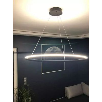 Altavola Design Ledowe Okręgi lampa wisząca 1x32W LED czarna LA073/P_60_in_3k_32W_black