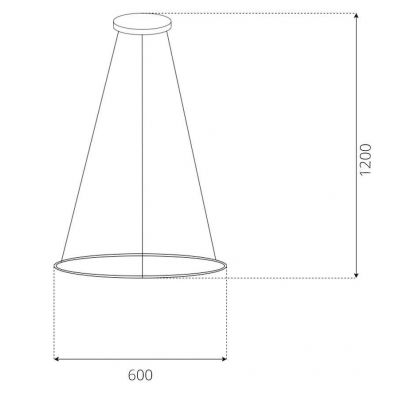 Altavola Design Led Shape lampa wisząca 1x60 W srebrna LA073/P_60_in_3k_silver_Dali