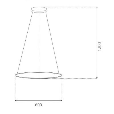 Altavola Design Led Shape lampa wisząca 1x60 W srebrna LA073/P_60_in_4k_silver_Dali