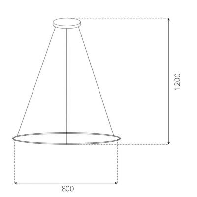 Altavola Design Led Shape lampa wisząca 1x30 W srebrna LA073/P_80_in_3k_silver_dimm