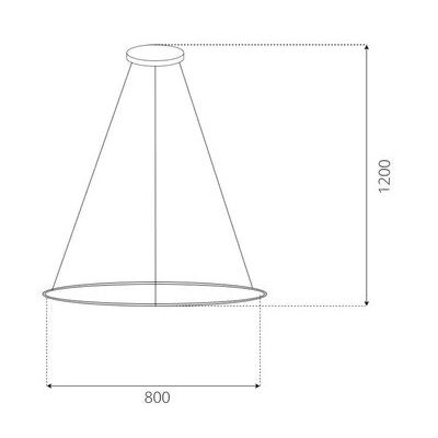 Altavola Design Led Shape lampa wisząca 1x30 W srebrna LA073/P_80_in_4k_silver_dimm