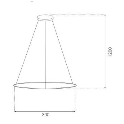 Altavola Design Led Shape lampa wisząca 1x30 W srebrna LA073/P_80_in_4k_silver