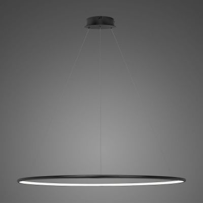 Altavola Design Ledowe Okręgi lampa wisząca 1x45W czarna LA073/P_120_in_3k_black