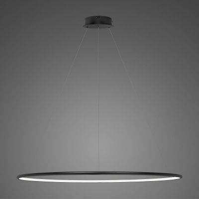 Altavola Design Ledowe Okręgi lampa wisząca 1x45W czarna LA073/P_120_in_4k_black