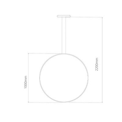 Altavola Design Led Shape lampa wisząca 1x15 W srebrna LA073/X_100_in_4k_silver_Dali