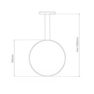 Altavola Design Led Shape lampa wisząca 1x15 W srebrna LA073/X_40_in_4k_silver_Dali