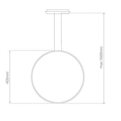 Altavola Design Led Shape lampa wisząca 1x15 W srebrna LA073/X_40_in_4k_silver_dimm