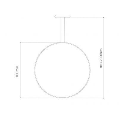 Altavola Design Led Shape lampa wisząca 1x30 W srebrna LA073/X_80_in_4k_silver_Dali