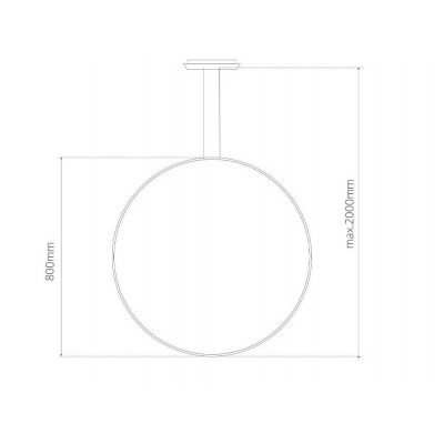 Altavola Design Led Shape lampa wisząca 1x30 W srebrna LA073/X_80_in_4k_silver