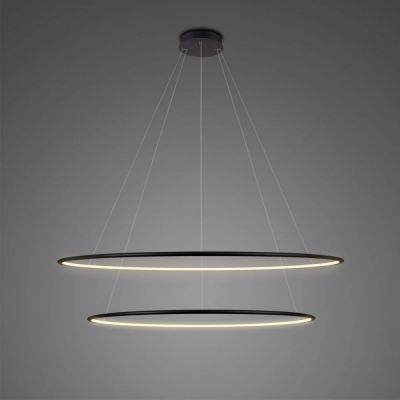 Altavola Design Ledowe Okręgi lampa wisząca 68W LED czarny LA074/P_100_in_3k_black
