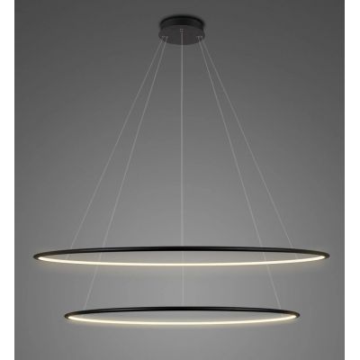 Altavola Design Ledowe Okręgi lampa wisząca 68W LED czarny LA074/P_100_in_3k_black_dimm