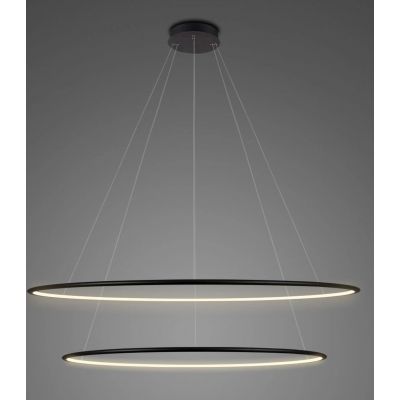 Altavola Design Ledowe Okręgi lampa wisząca 68W LED czarny LA074/P_100_in_4k_black_dimm