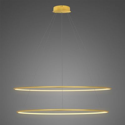 Altavola Design Ledowe Okręgi lampa wisząca ściemnialna 83 W złota LA074/P_120_in_3k_gold_dimm