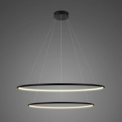 Altavola Design Ledowe Okręgi lampa wisząca 53W LED czarny LA074/P_80_in_3k_black_dimm