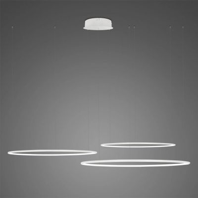 Altavola Design Ledowe Okręgi lampa wisząca 91W biały LA075/CO3_100_in_4k_white