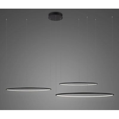 Altavola Design Ledowe Okręgi lampa wisząca 113W LED czarny LA075/CO3_120_in_4k_black