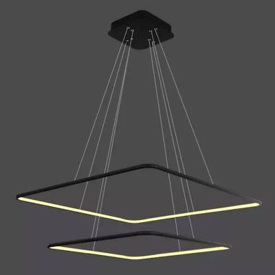 Altavola Design Ledowe Kwadraty lampa wisząca 75W czarny LA077/P_60_in_3k_black