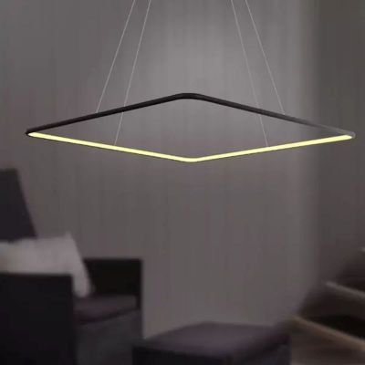 Altavola Design Ledowe Kwadraty lampa wisząca 1x38W czarny LA079/P_80_in_3k_black_dimm