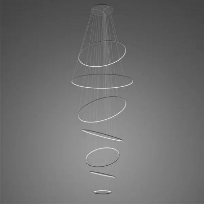 Altavola Design Ledowe Okręgi lampa wisząca 245W LED czarny LA087/P_150_in_3k_black_dimm
