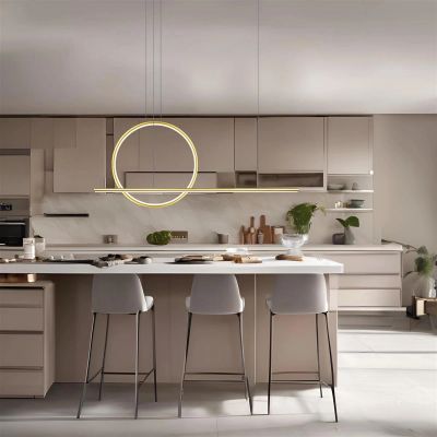 Altavola Design Linea lampa wisząca 2x23 W złota LA087/PX100_40_4k_gold