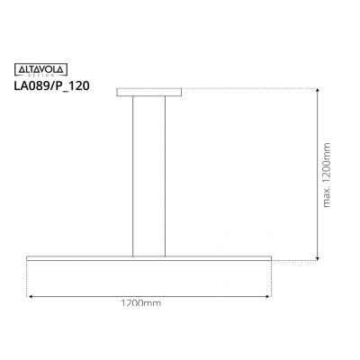 Altavola Design Led Shape lampa wisząca 1x15 W srebrna LA089/P_120_4k_silver_Dali