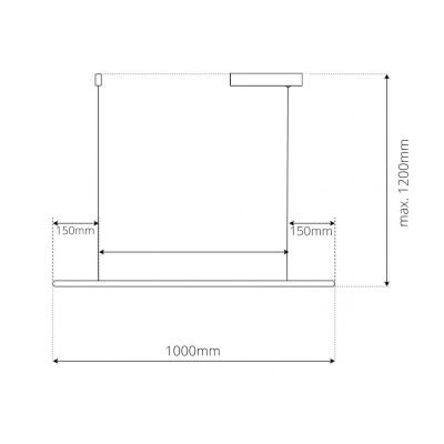 Altavola Design Led Shape lampa wisząca 1x12 W srebrna LA089/P2_100_3k_silver_Dali