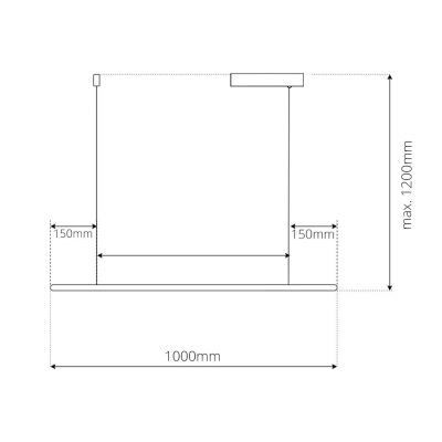 Altavola Design Led Shape lampa wisząca 1x12 W srebrna LA089/P2_100_3k_silver