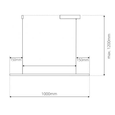 Altavola Design Led Shape lampa wisząca 1x12 W srebrna LA089/P2_100_4k_silver_dimm