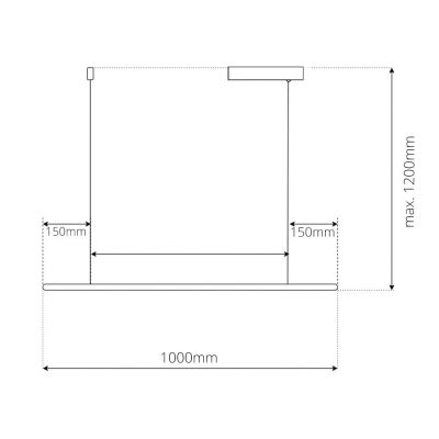 Altavola Design Led Shape lampa wisząca 1x12 W srebrna LA089/P2_100_4k_silver