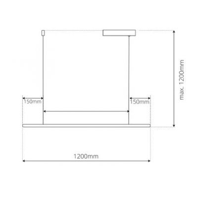 Altavola Design Led Shape lampa wisząca 1x15 W srebrna LA089/P2_120_3k_silver_Dali