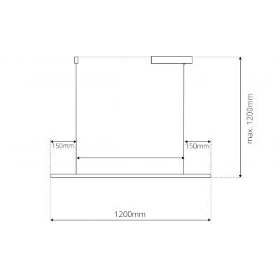 Altavola Design Led Shape lampa wisząca 1x15 W srebrna LA089/P2_120_4k_silver_dimm