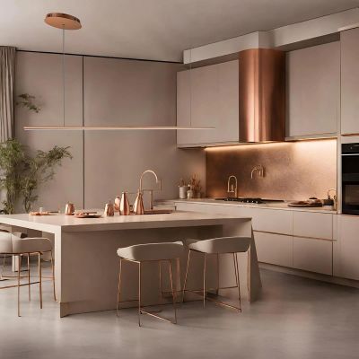 Altavola Design Linea lampa wisząca 1x12 W miedź LA089/P2_100_3k_copper