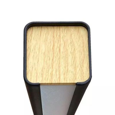 Altavola Design Linear lampa wisząca 1x44W czarny/drewno LA089/PR_120_3k_black