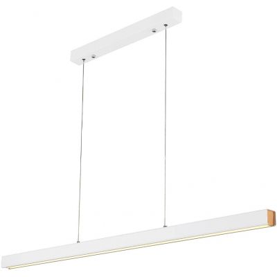 Altavola Design Linear lampa wisząca 1x44W biały/drewno LA089/PR_120_3k_white
