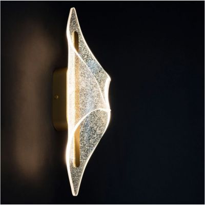 Altavola Design Velo kinkiet 1x12 W przezroczysty-złoty LA101/W_gold_sh